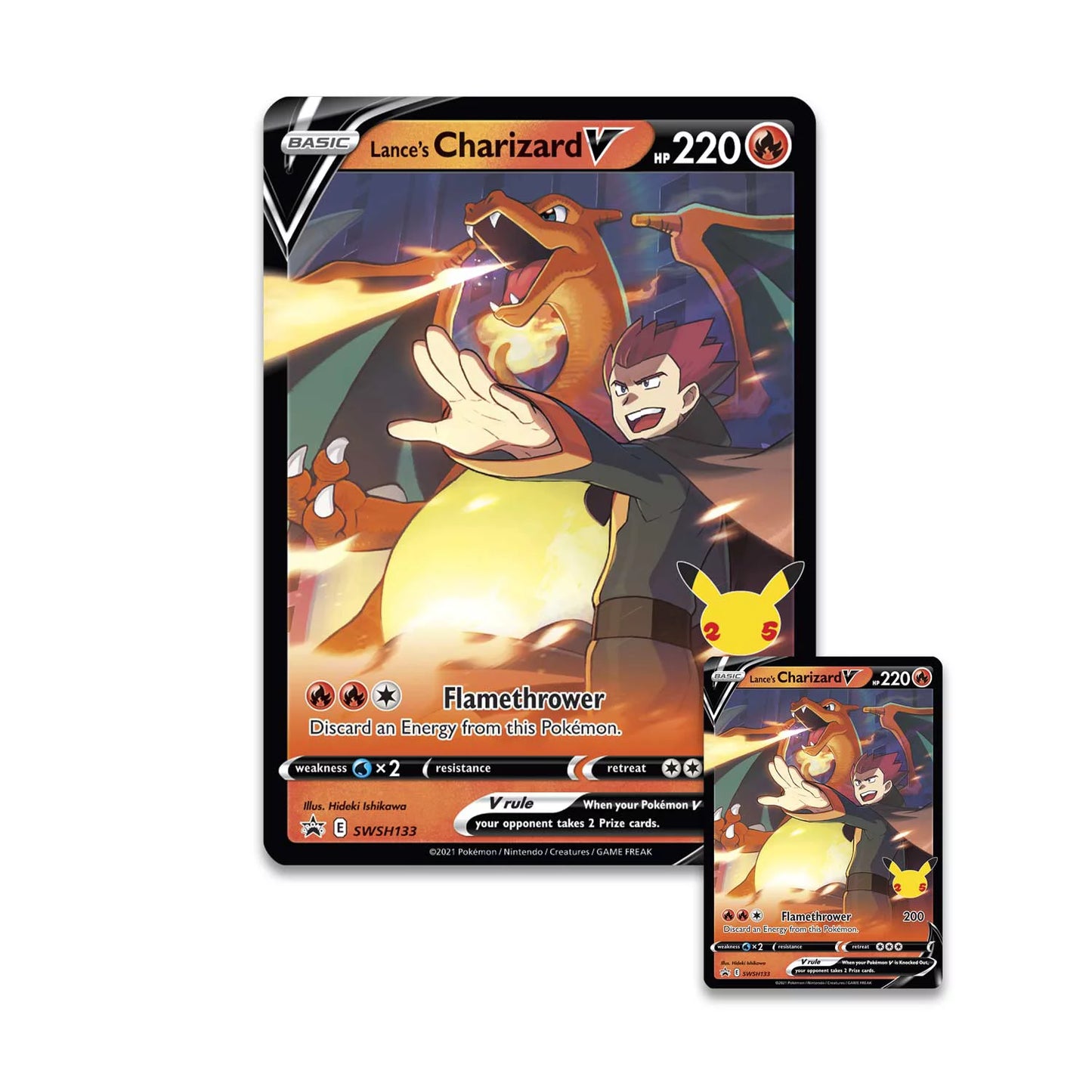 COFFRET - LANCE'S CHARIZARD - Celebrations 25Th Anniversary - Dracaufeu- ANGLAIS
