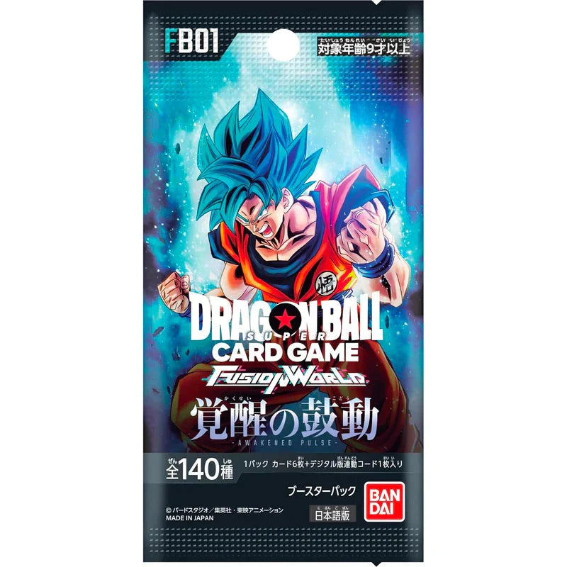 EN STOCK - Display Japonais 24 Boosters- DRAGON BALL SUPER FUSION WORLD - Awakened Pulse - FB01