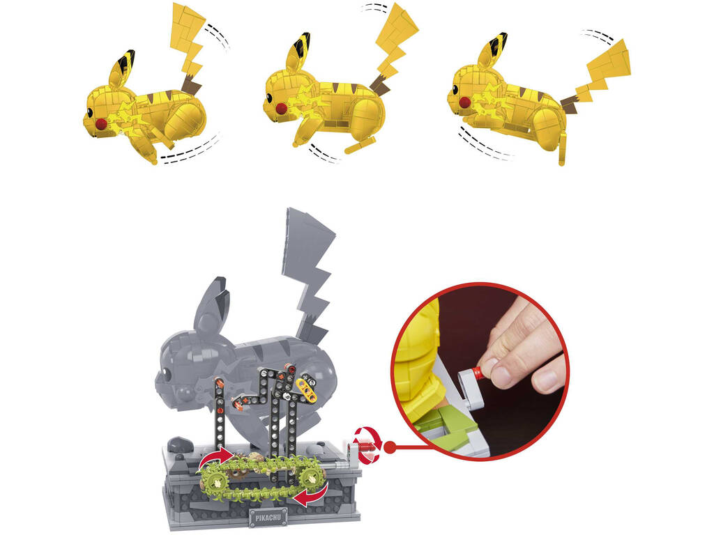 Jouet Mécanique MEGA Pikachu en Mouvement -