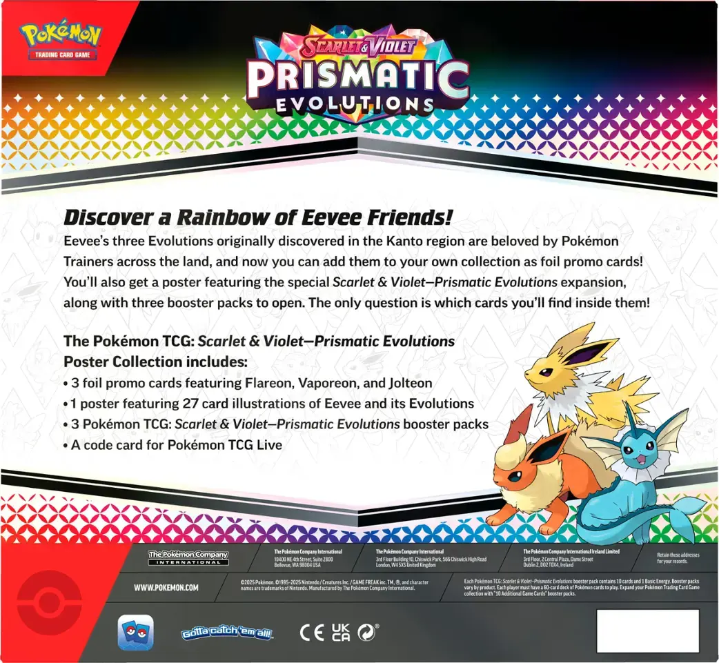 ⚠️ PRECO ANGLAIS - Prismatic Evolutions ⚠️ - Coffret Poster Collection