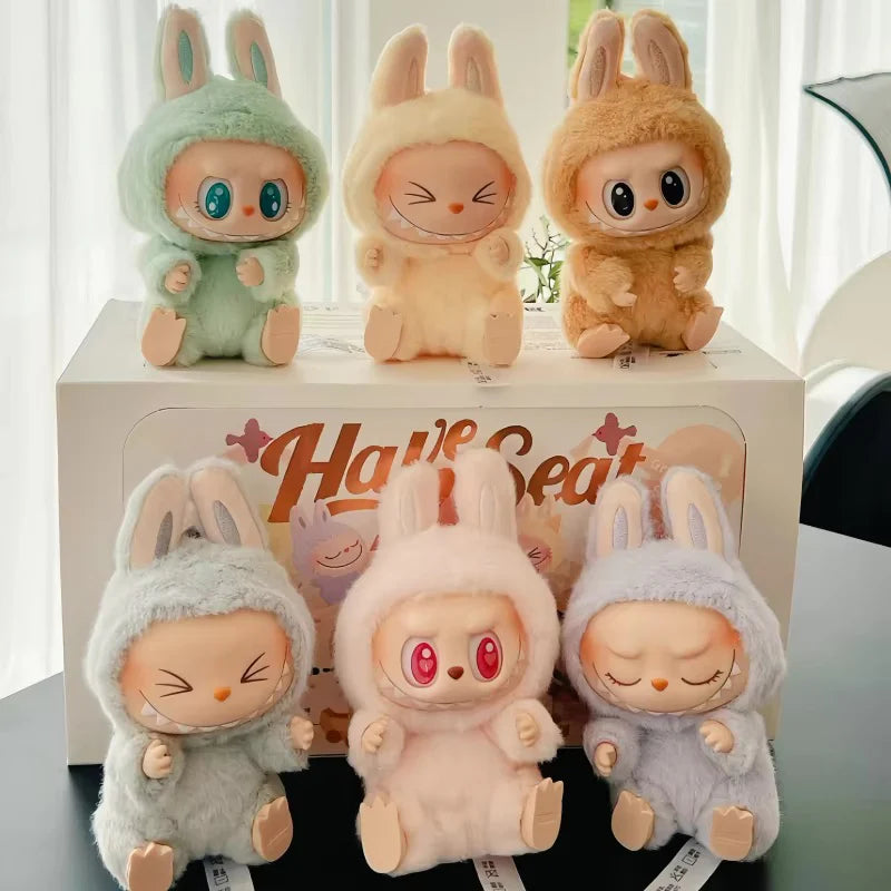 EN STOCK - 1X Peluche LABUBU - V2 : Have a Seat - Produit Officiel POPMART