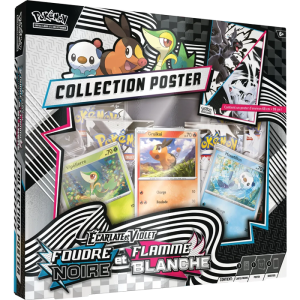 POKEMON FR - Coffret Poster Collection - NOIR ET BLANC - Foudre Noire - Flamme Blanche - 10.5