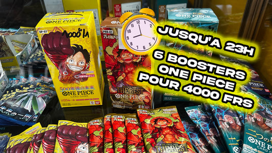 OFFRE SPECIALE 20/12 - 6 Boosters ONE PIECE pour 4000 Frs