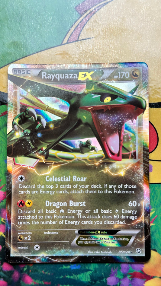 [ Carte ANG ] Rayquaza EX - 85/124 - Dragons Exalted- 2012