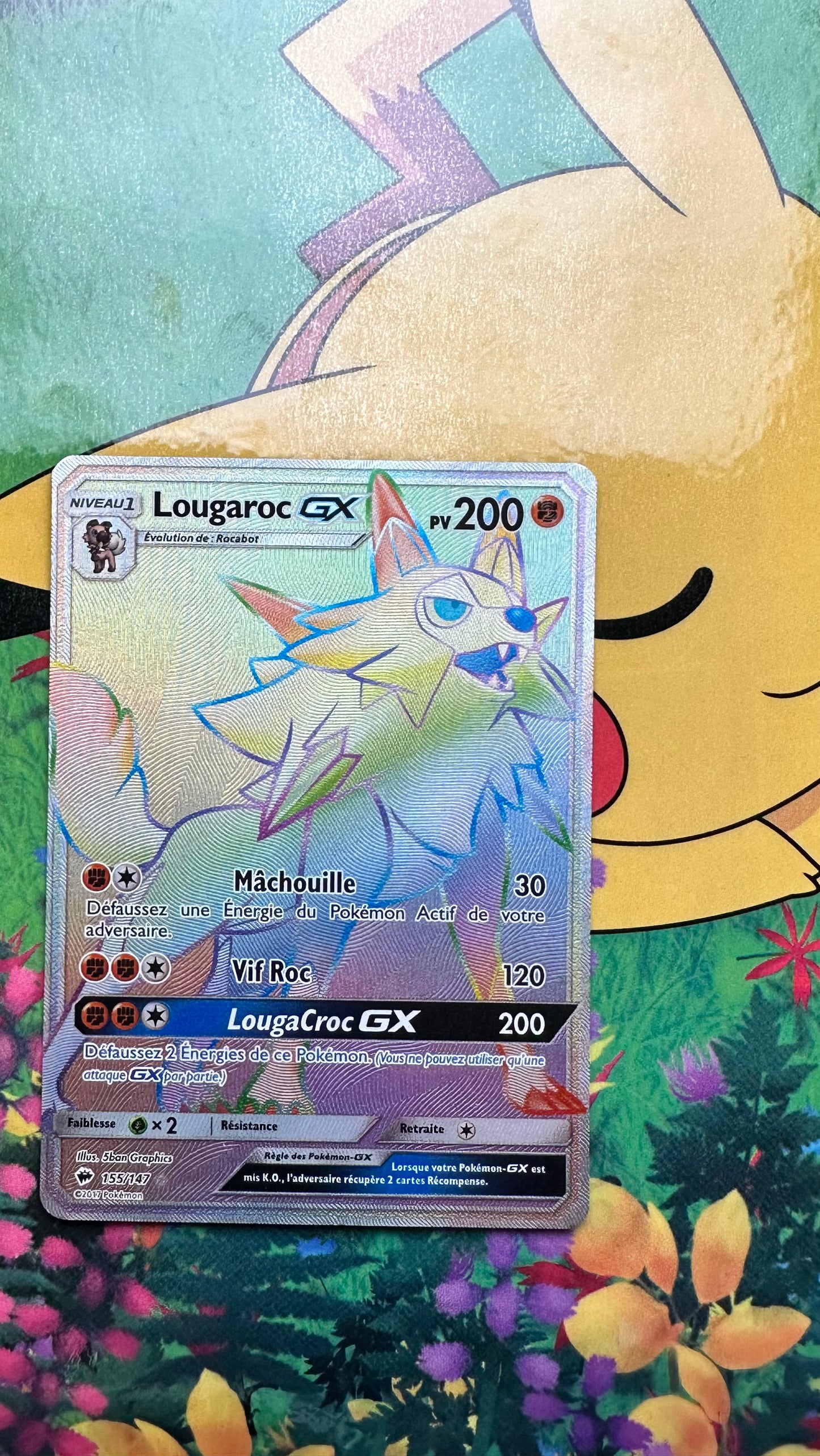 [ Carte FR ] Lougaroc GX  -  Rainbow - 155/147 -  Ombres Ardentes - 2017