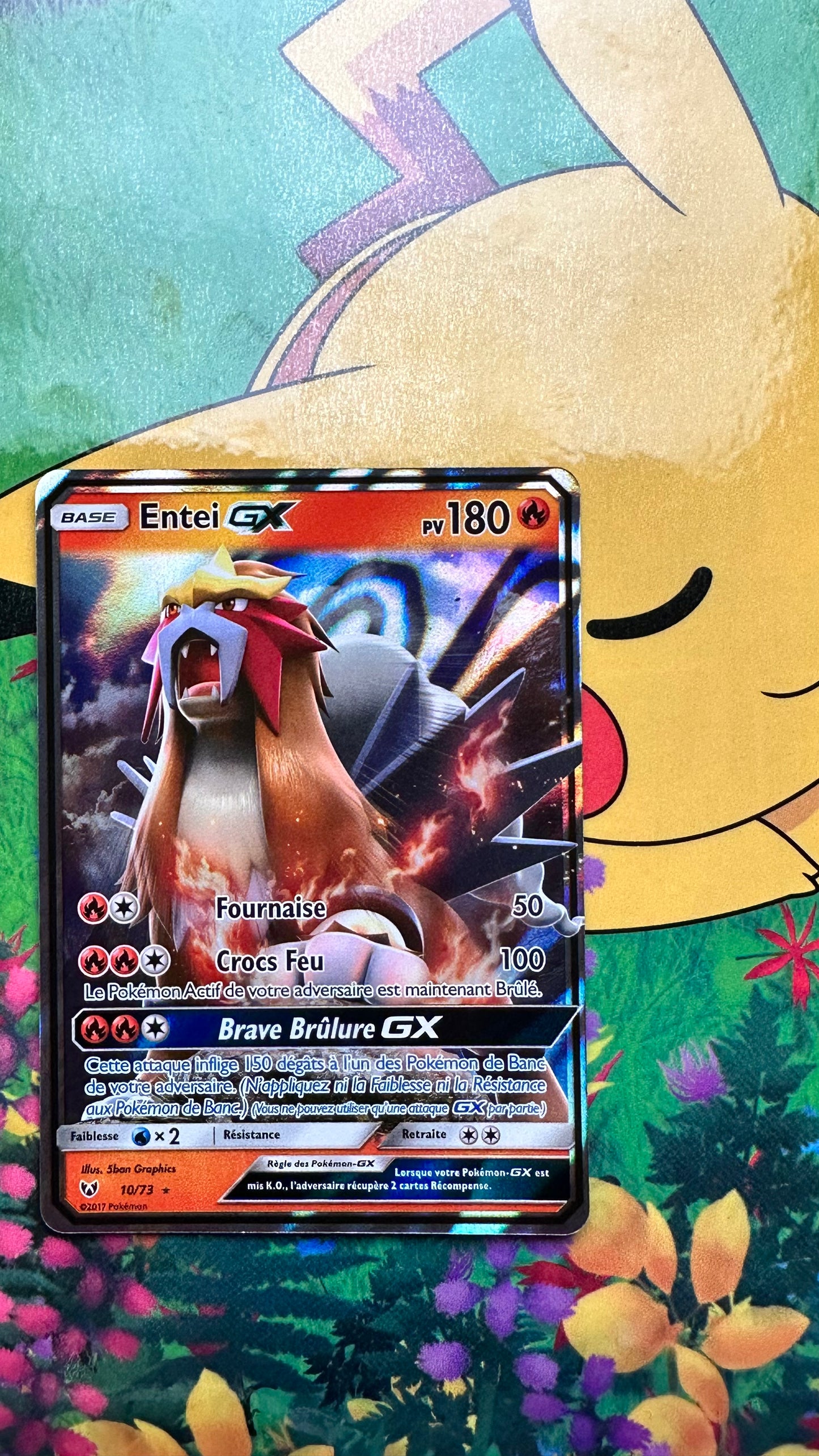 [ Carte FR ] Entei GX - 10/73 - Legendes Brillantes - 2017