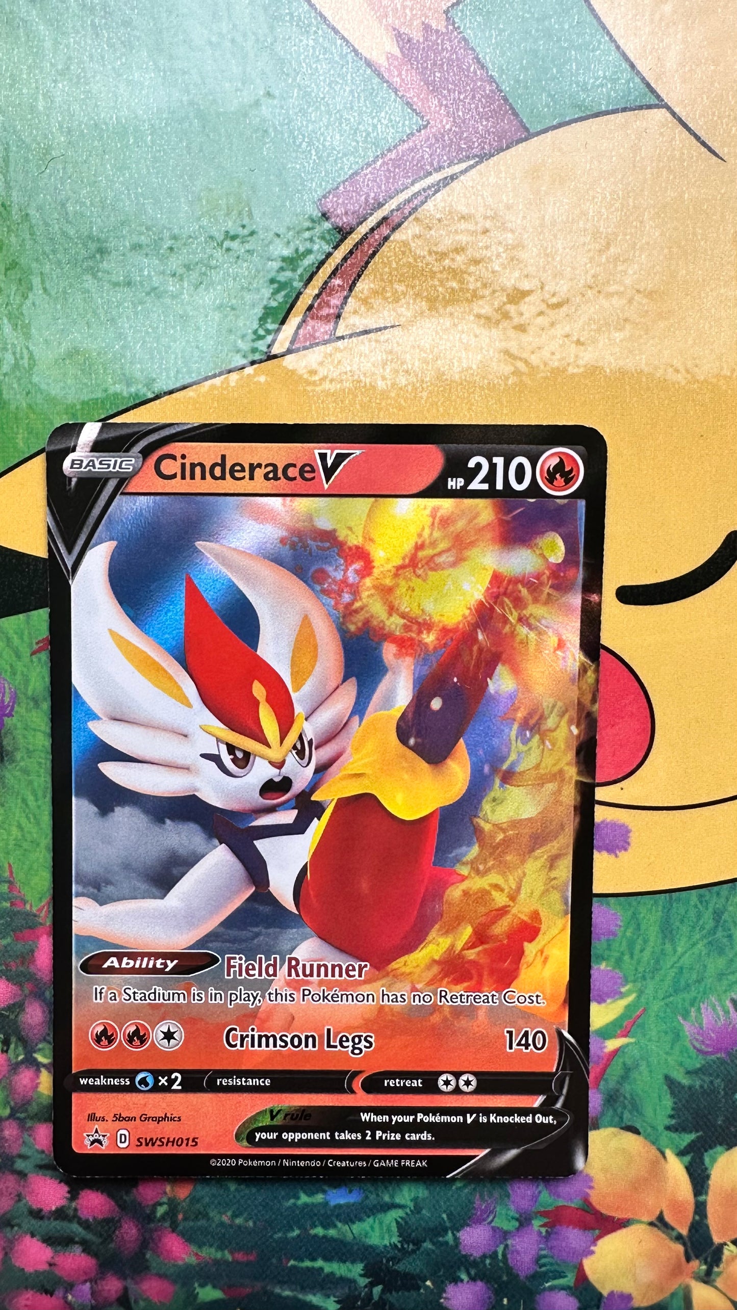 [ Carte ANG ] Pyrobut V ( Cinderace )  -  SWSH015 - 2020