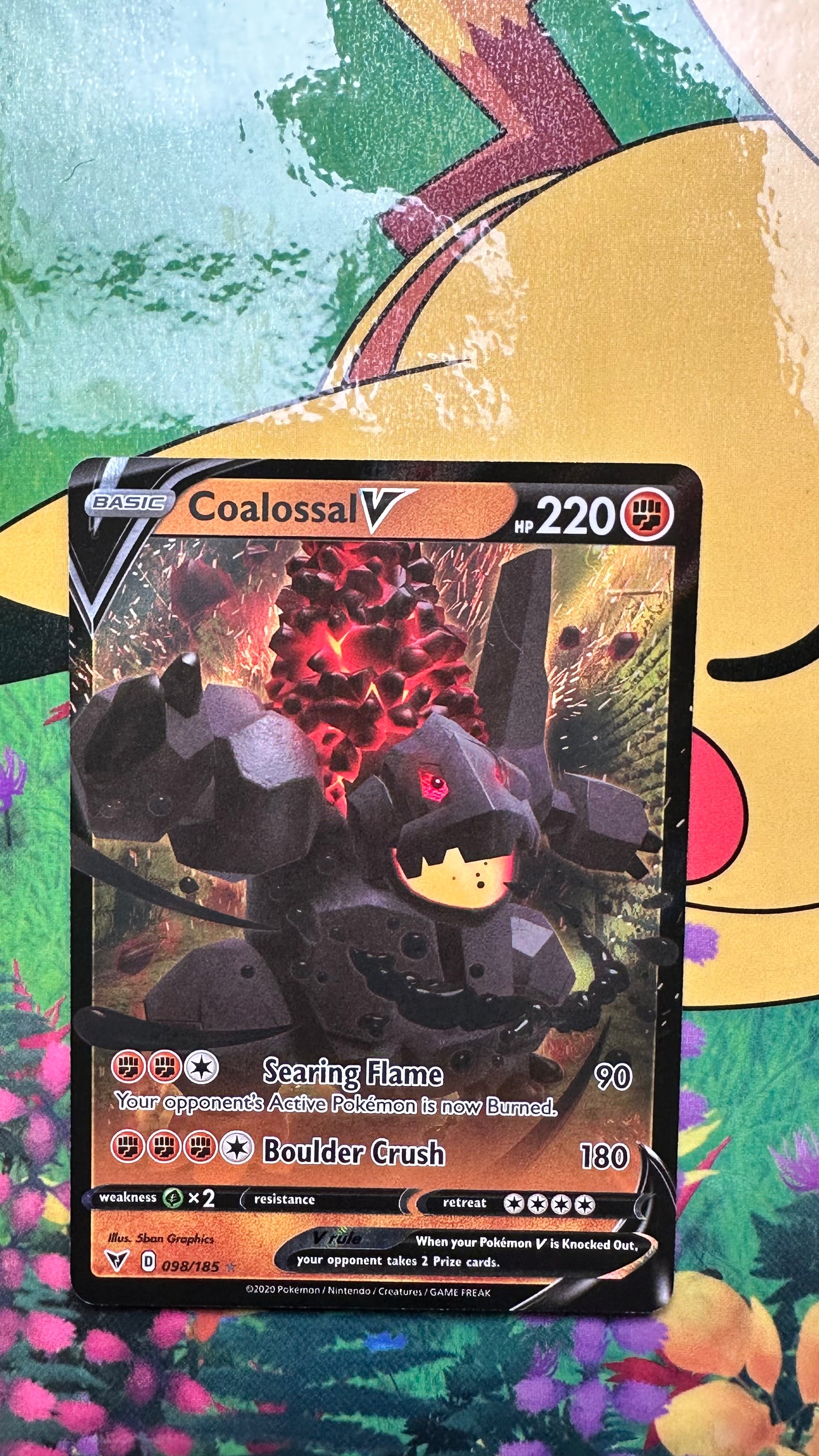 [ Carte ANG ] Monthracite ( Coalossal ) V - 098/185  - Voltage Éclatant -  2020