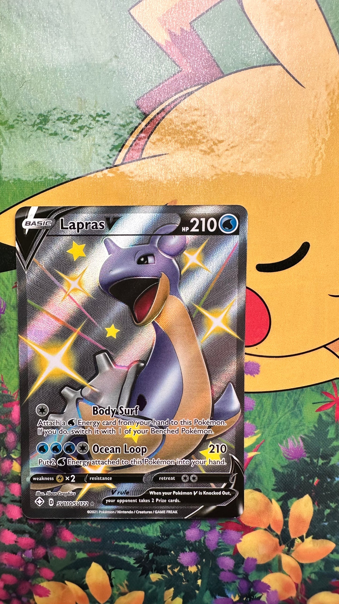 [ Carte ANG ] Lokhlass V ( Lapras ) - SV110/SV122 - Destinées Radieuses -  2021