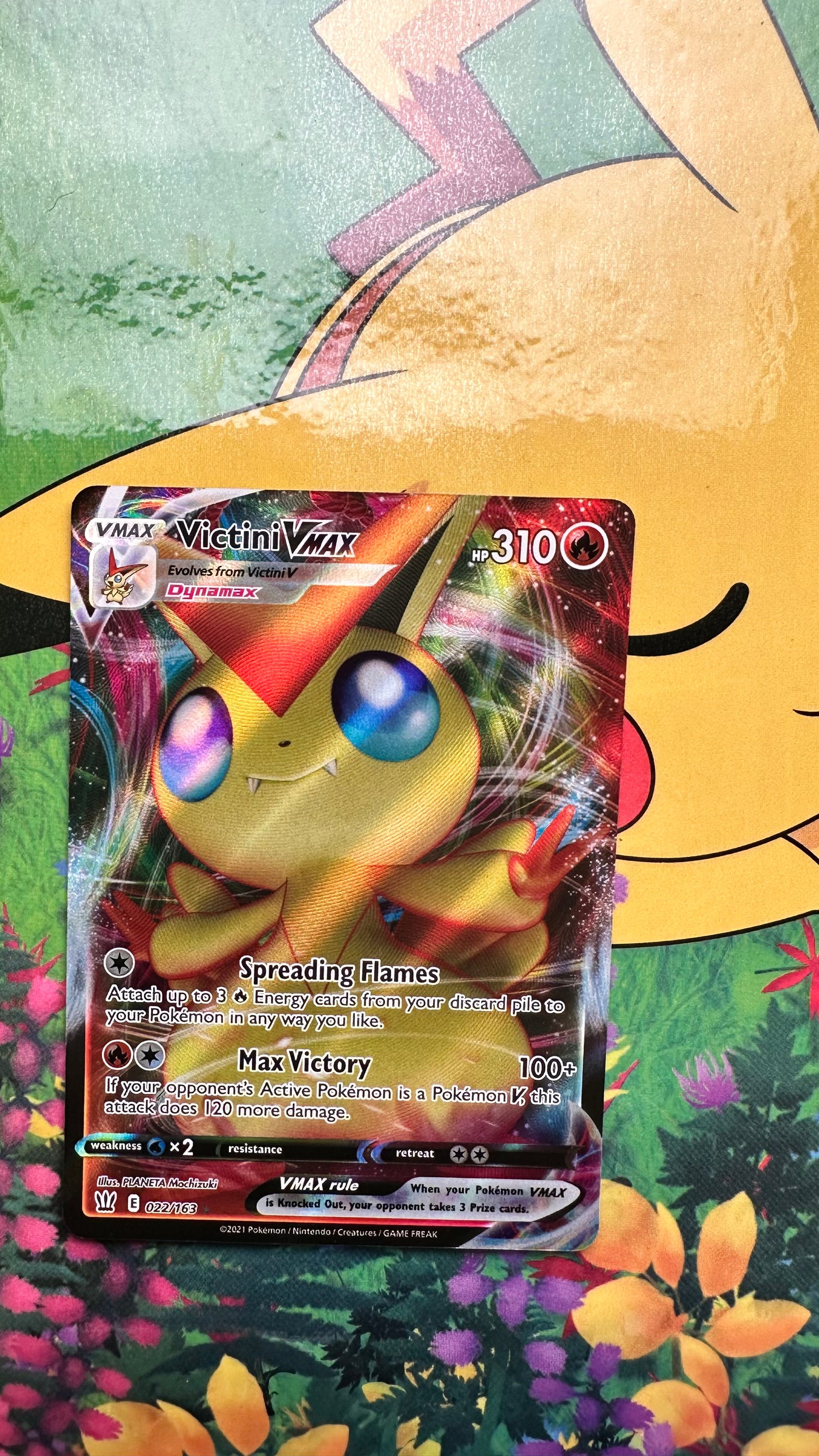 [ Carte ANG ] Victini VMAX - 022/163 - Style de Combat - 2021