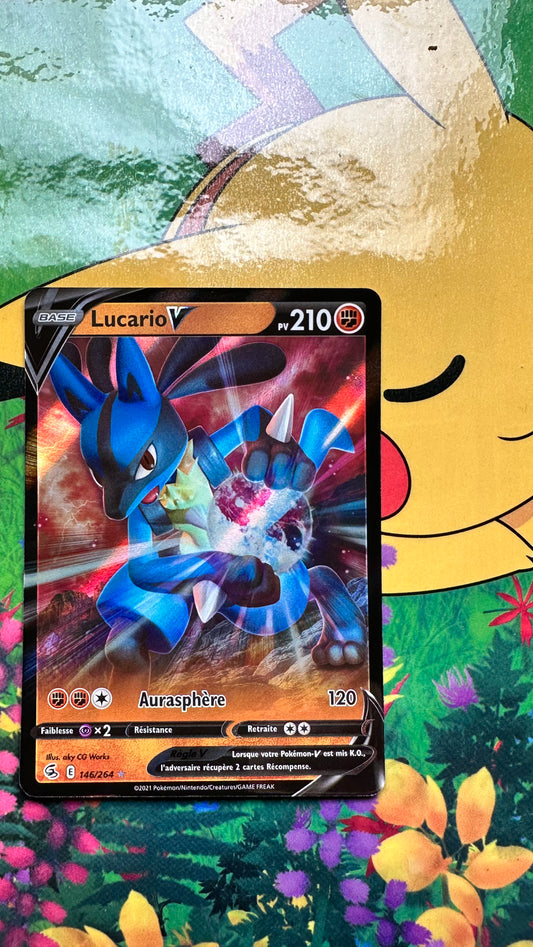 [ Carte FR ] Lucario V - 146/264 - Poing Fusion - 2021