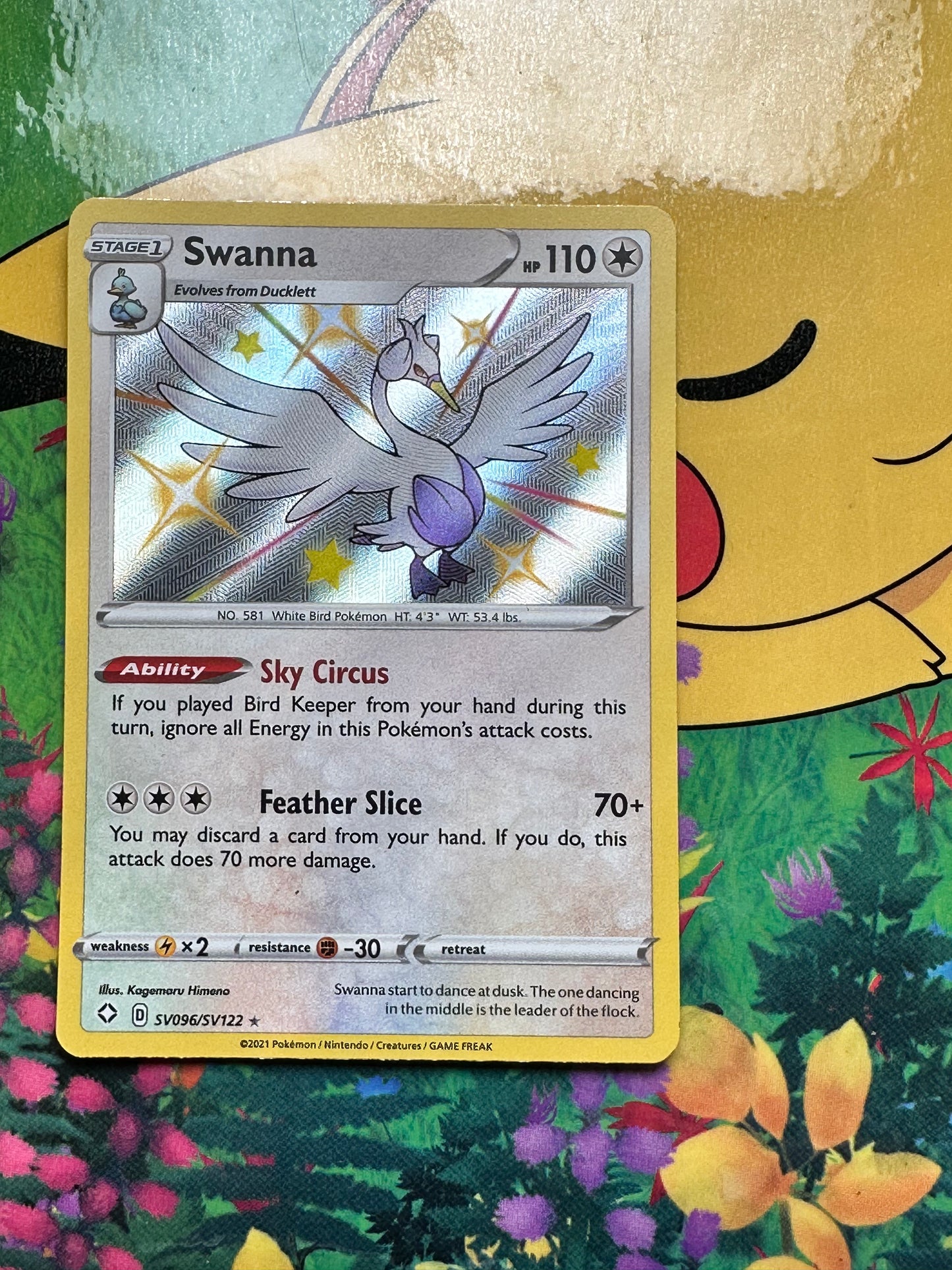 [ Carte ANG ] Swanna ( Lakmécygne) - SV096/SV122 - Destinées Radieuses  -   2021