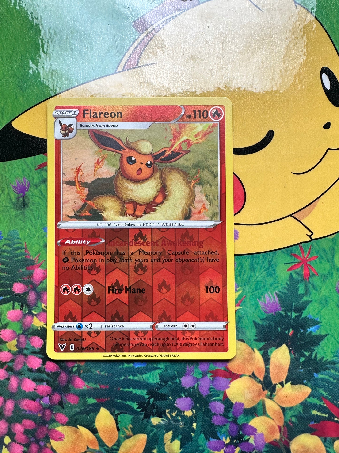 [ Carte ANG ] Flareon ( Pyroli) - 026/185  - Voltage Eclatant  -   2020