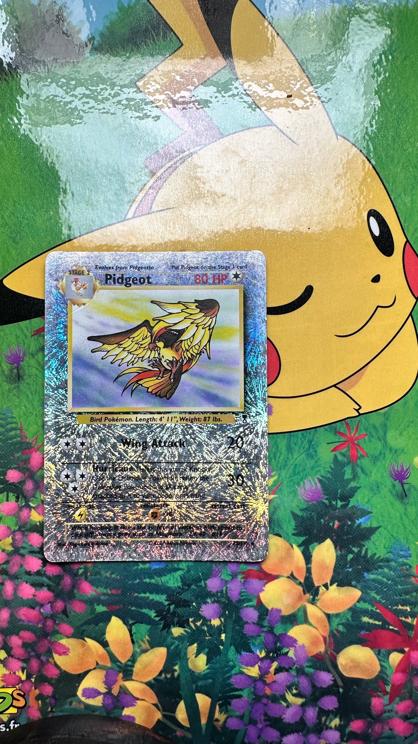 [ Carte ANG ]  Roucarnage ( Pidgeot ) - Legendary Collection  - 33/110 - 2002