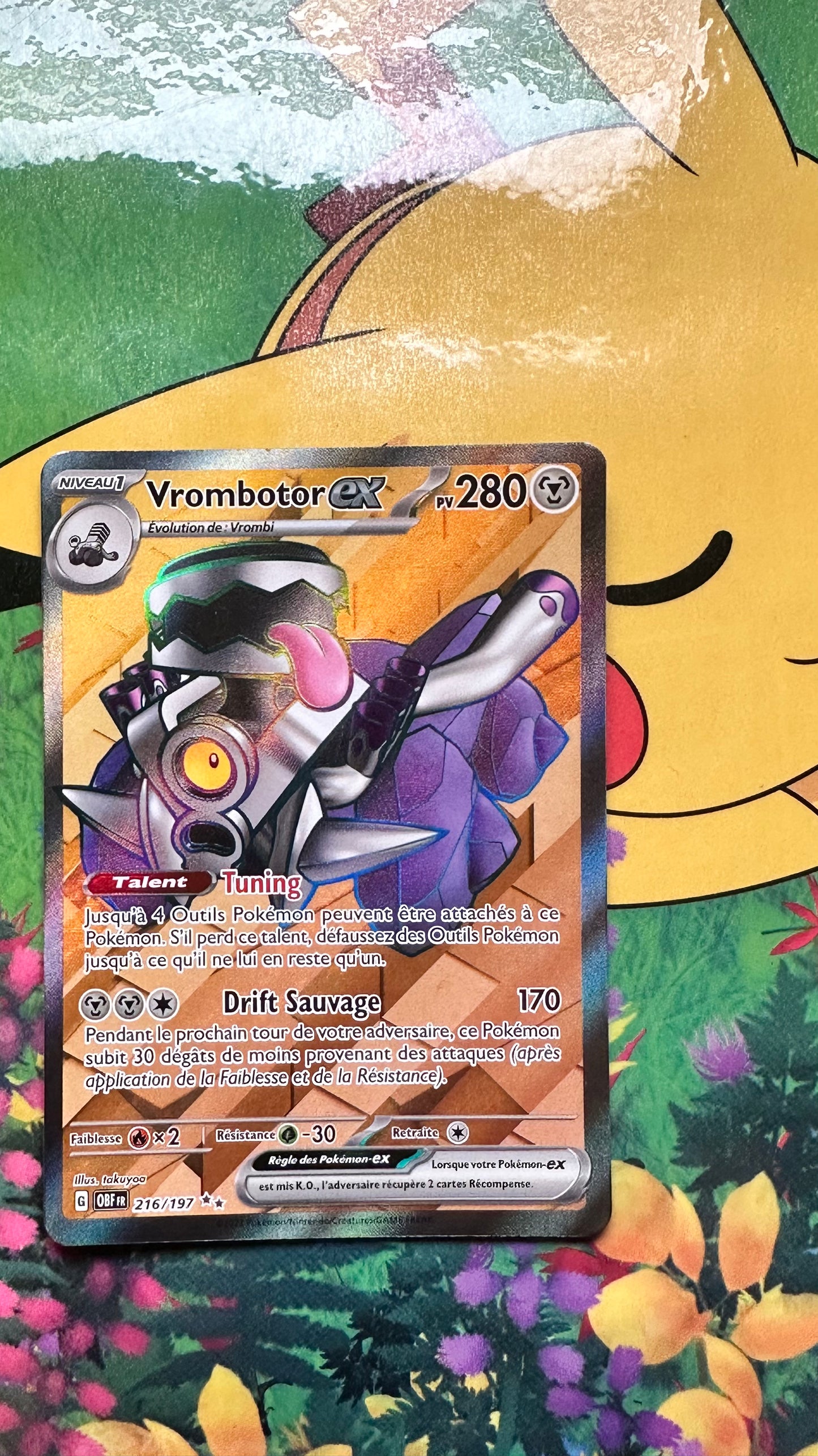 [ Carte FR ]  Vrombotor EX -  216/197 - Flammes Obsidiennes - 2023 - SV3