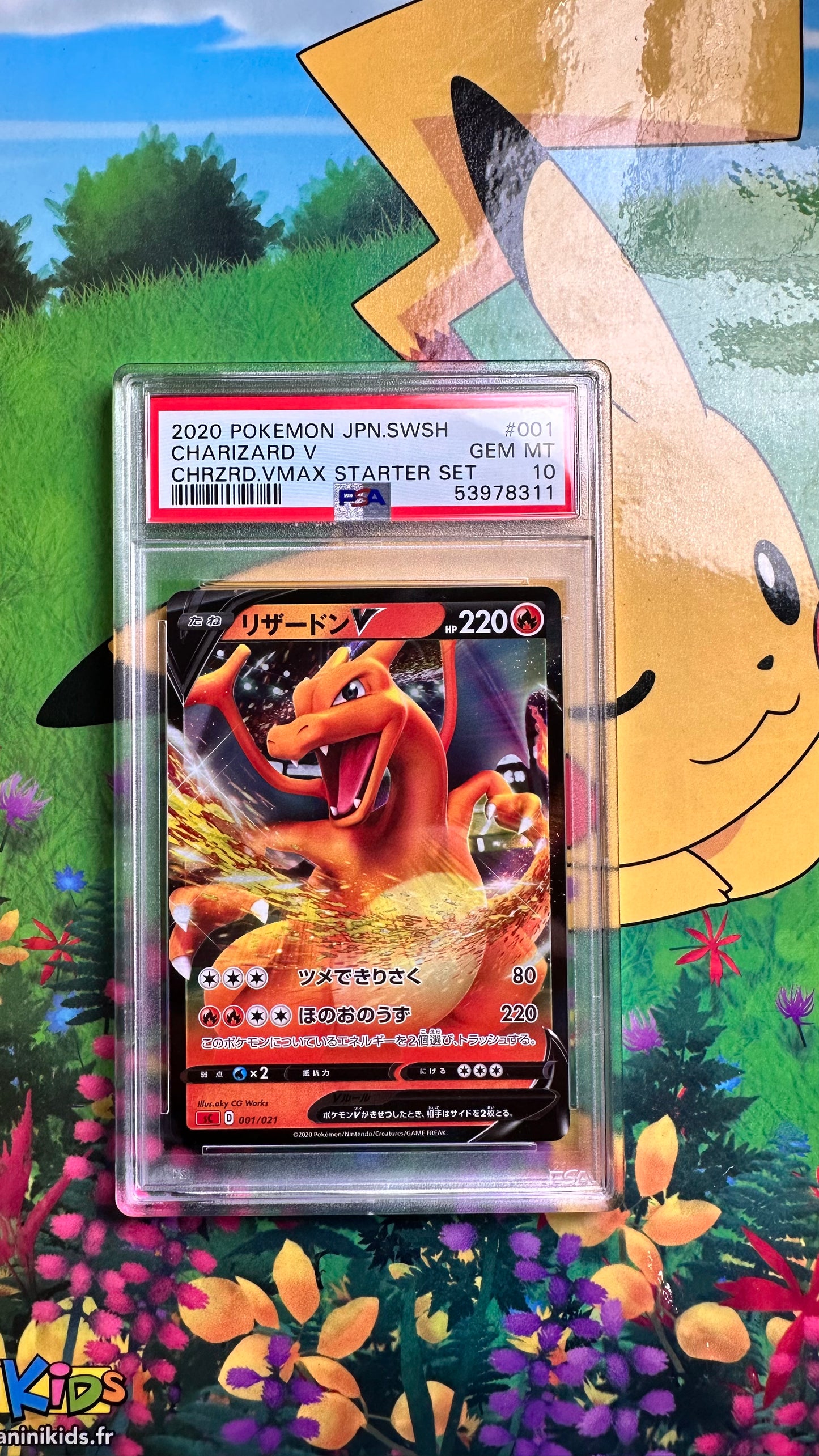 [ Carte Gradée ] Charizard V- 001/021  - PSA 10