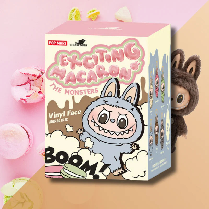 EN STOCK - Peluche LABUBU - V1 : Exciting Macaron - Produit Officiel POPMART