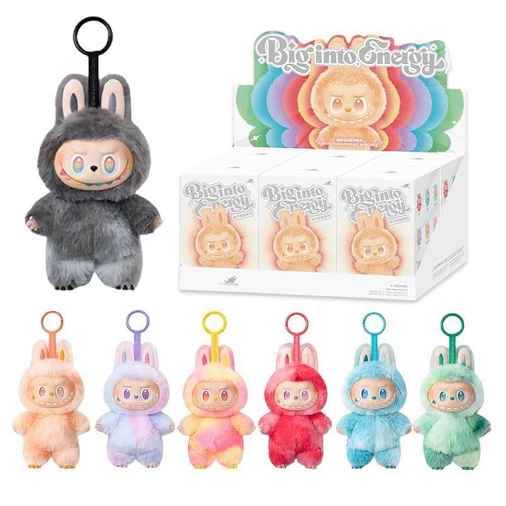 EN STOCK -1X Peluche LABUBU - V3 : Big Into Energy - Produit Officiel POPMART