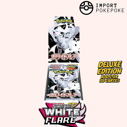 EN STOCK- SV11 WHITE FLARE - Display Deluxe - 4 Boosters de 35 cartes