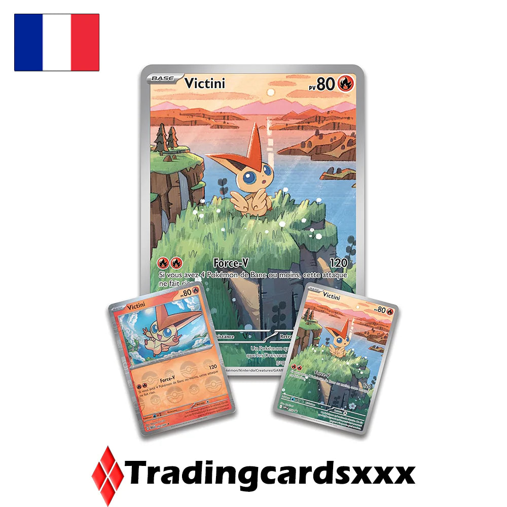 POKEMON FR - Coffret Collection VICTINI - NOIR ET BLANC - Foudre Noire - Flamme Blanche - 10.5